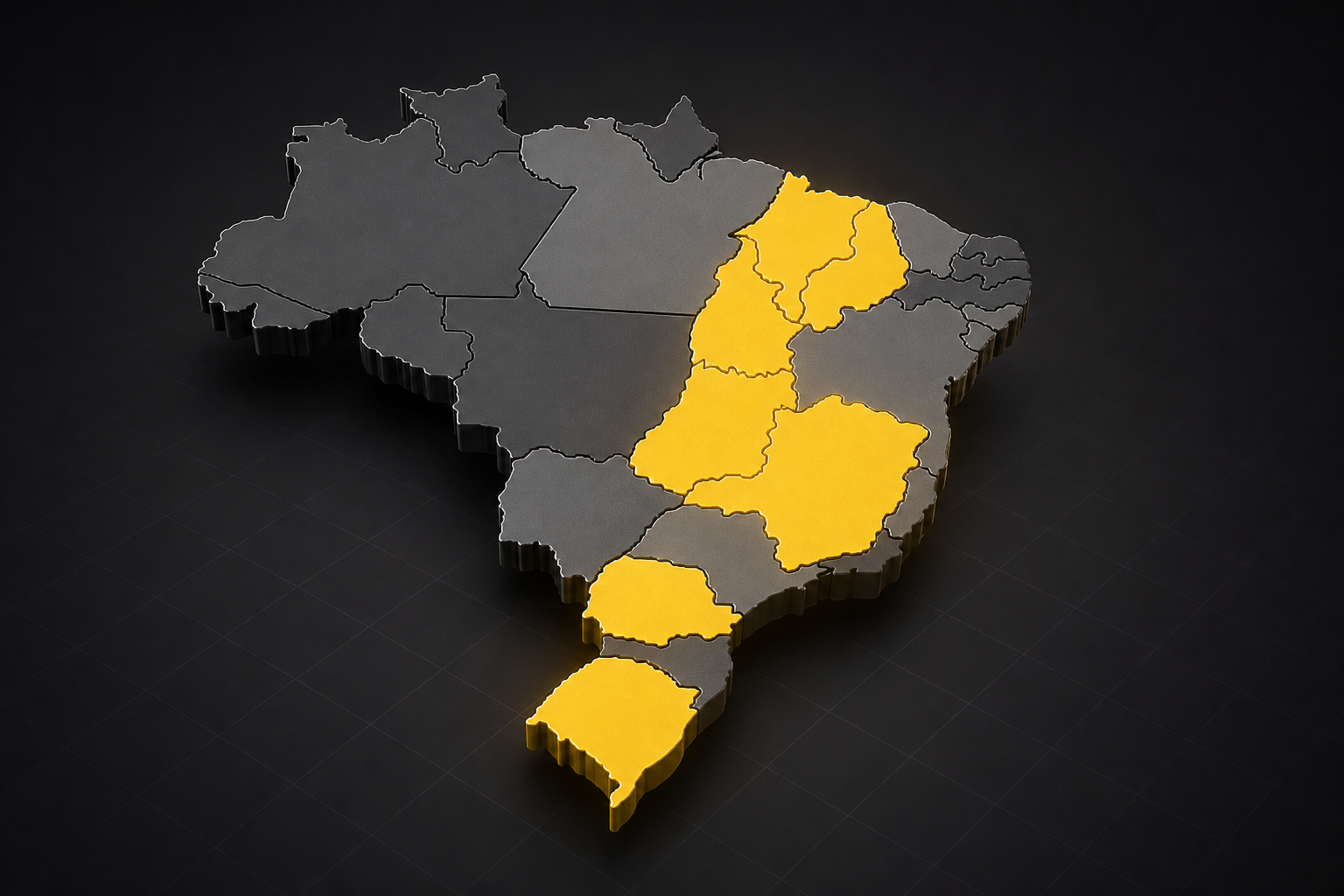 Presença da HWN em sete estados brasileiros